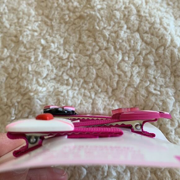 NWT Set Dog French Bulldog Boston Terrier Poodle Heart Pink Hair Clips Barrette - Picture 3 of 6